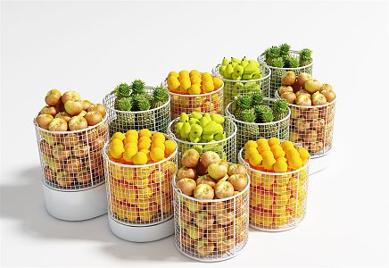 Modern fruit frame fruit basket storage basket 3d model