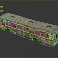 Industrial LOFT Bus Old Bus Abandoned Bus Large Bus 3d model