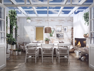 Nordic sun room 3d model