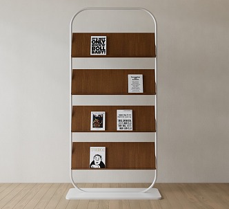 Bookshelf Storage Rack 3d model