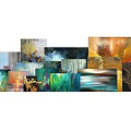 Modern Colorful Abstract Paintings Collection With Various Styles For Wall Art