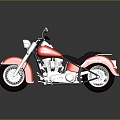 Modern motorcycle two-wheeled motorcycle off-road motorcycle road racing motorcycle 3d model