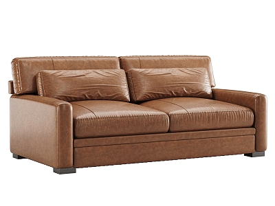 Winston Leather Sofa 3d model