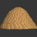 Handwoven Straw Conical Hat With Natural Texture And Traditional Craftsmanship