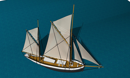 modern ship 3d model