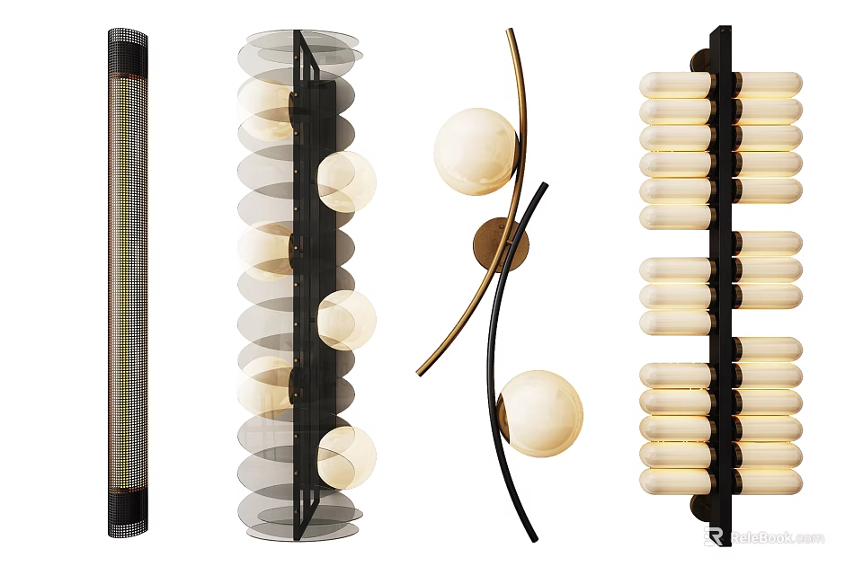 Modern Contemporary Floor Lamps with Unique Shapes and Stylish Designs for Home Decor 3d model 