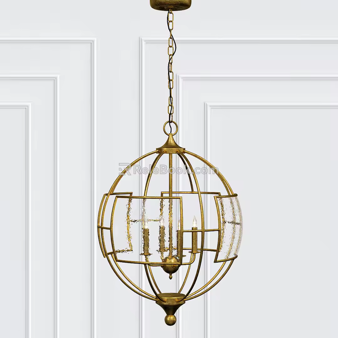 Post-modern chandelier 3d model