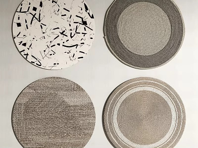 Modern Round Carpet Living Room Carpet Geometric Carpet Striped Carpet Bedroom Carpet Study Room Carpet Tea Room Carpet Children Carpet Cloakroom Carpet 3d model