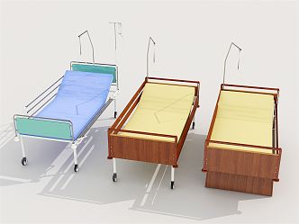 Modern Hospital Bed Medical Equipment Bed 3d model