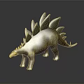 Realistic Stegosaurus Dinosaur Model With Back Plates And Detailed Texture