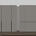 Modern Minimalist Wardrobe Design With Sliding Doors And Light Gray Panels