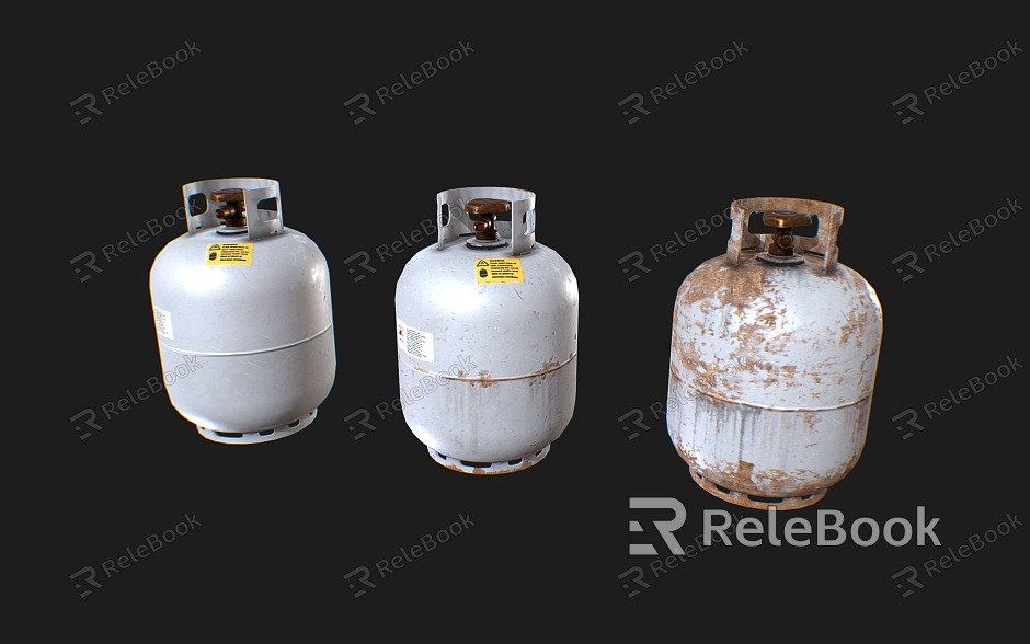 Industrial LOFT Gas Tank Propane Tank Chemical Storage Tank model