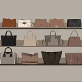 Various Stylish Handbags Displayed On Shelves With Different Colors And Designs