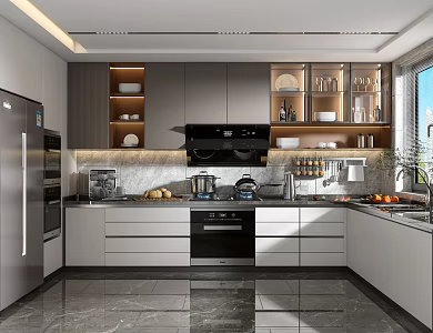 Modern Kitchen 3d model