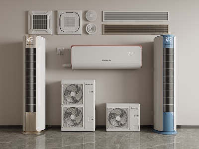 modern air conditioning 3d model