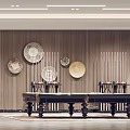 Modern Entertainment Room Interior With Billiard Table And Art Decorations