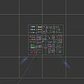 Industrial Factory Complex Layout With Workshops Warehouses And Blue Grey Roof Structures