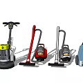 Various Types of Household Electric Vacuum Cleaners for Home Cleaning Use