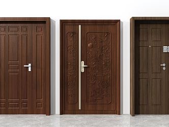 European-style child-mother door classical entrance door 3d model