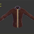 Classic brown leather jacket with green collar and stylish stitching design details