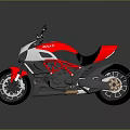 Sleek Ducati Motorcycle With Red Black Body Sporty Frame And Modern Stylish Design