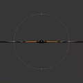 Orange And Black Bat Wing Toy Model Featuring Detailed Wing Design And Flying Structure