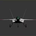 White Fighter Jet Model with Red Purple Stripes Transparent Canopy and Number 001