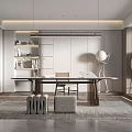 Modern study 3d model