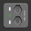 Shuttle Compact Mini PC With Blue Top Panel Control Buttons Green Indicator Light And Modern Design
