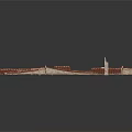Architectural Building Model Featuring Red Roof Tiles And Various Shapes