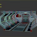 Sci-fi Corridor Sci-fi Capsule Space Capsule Hibernation Cabin Freezing Cabin Rest Cabin Rest Capsule 3d model