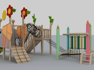 Modern Amusement Equipment Amusement Equipment Pencil 3d model