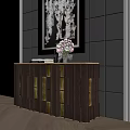 Modern Middle Ancient Entrance Cabinet Side Cabinet End View Cabinet Entrance Cabinet Low Cabinet 3d model