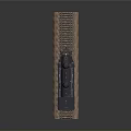 Detailed Black Vintage Steam Train Model on Brown Railway Track