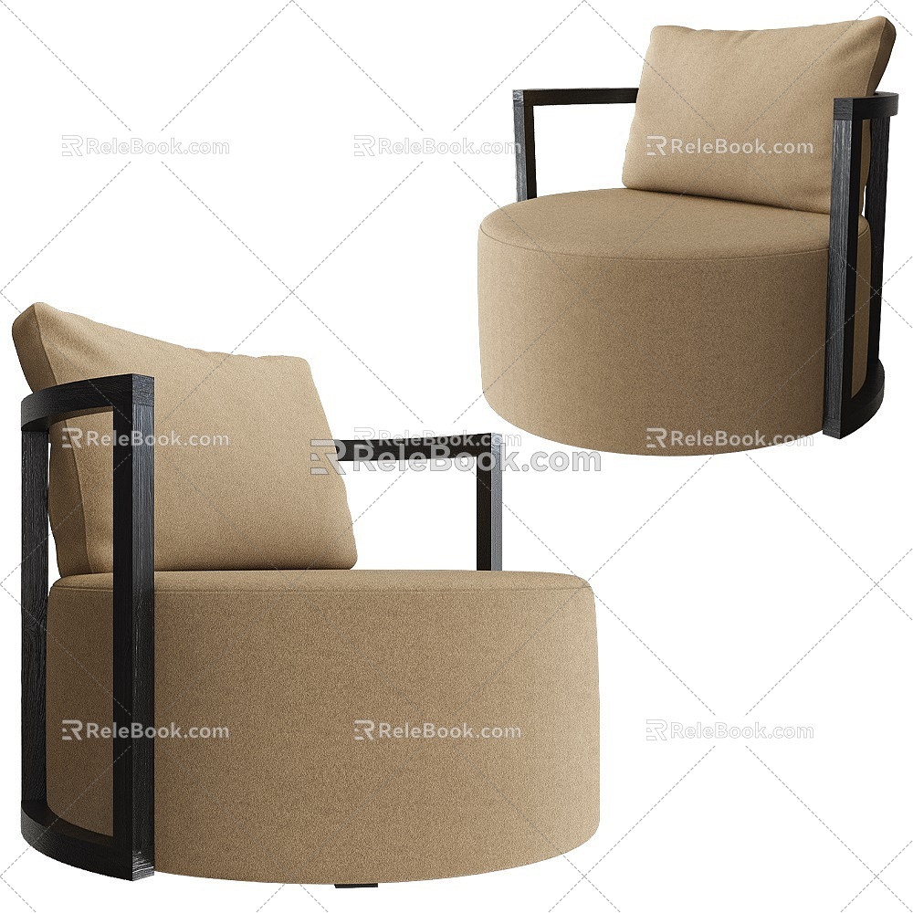 Modern single sofa 3d model