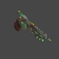 Guns Diesel Punk Bullets 3d model