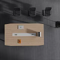 Modern Conference Table In Office With Wooden Top Metal Legs Black Chairs And Mountain View