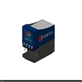 Blue Commercial Pepsi Drink Dispenser With Multiple Taps And Brand Logo