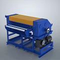 Fully automatic rubber cutting machine equipment machinery motor factory digital 3d model