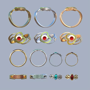 Ring Diamond Ring Gem Ring 3d model
