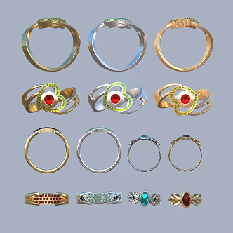 Ring Diamond Ring Gem Ring 3d model