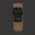 Vintage Bronze Classic Car With Black Hardtop And Shiny Exterior Design
