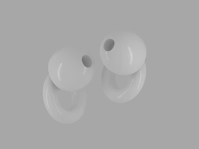 Modern earplugs 3d model Modern earplugs 3d model