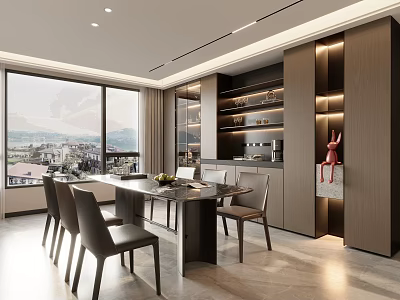 Modern Italian Restaurant 3d model
