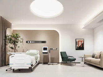 Modern Ward Beauty Salon Ward 3d model