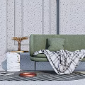 Modern Multiplayer Sofa Casual Sofa 3d model