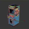 Blue Arcade Machine With Spot The Dog Logo Screen And Coin Slot