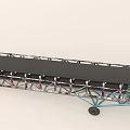 Long Distance Industrial Conveyor Belt System with Metal Frame for Material Transportation