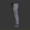 Elegant Tailored Gray Pants With Black Belt For Formal Business Attire