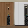 Modern Entryway Side Cabinet With Wooden White Design Marble Base Wall Lamp And Plant
